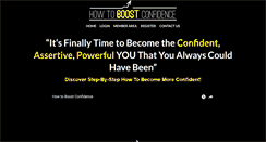 Desktop Screenshot of howtoboostconfidence.com