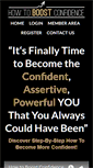 Mobile Screenshot of howtoboostconfidence.com